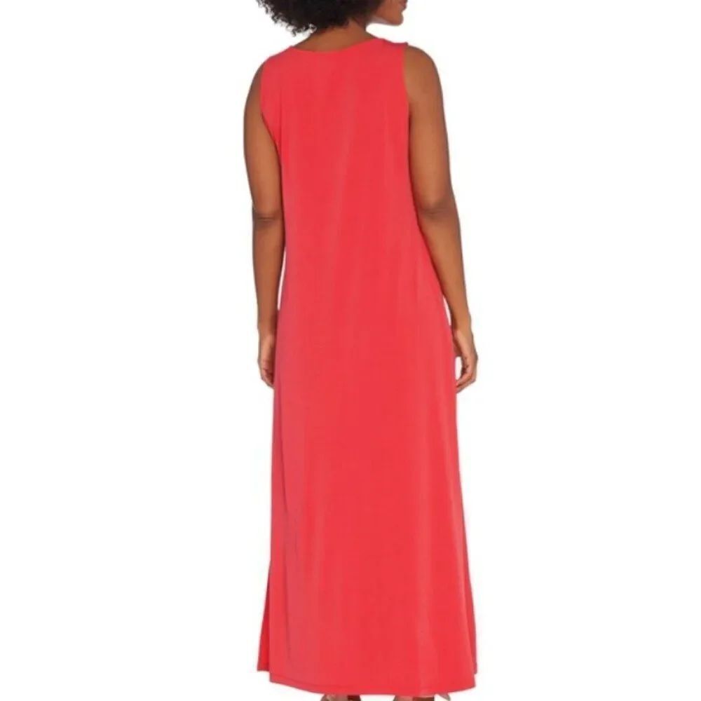 NWOT Susan Graver Petite Liquid Knit Tiered Maxi | Size XLP